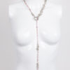 Mimi necklace  silver pink quartz