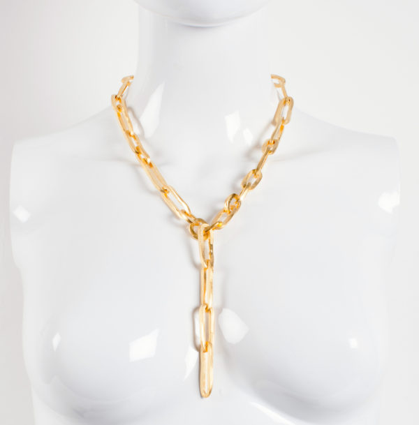 Trombone Round Y Necklace