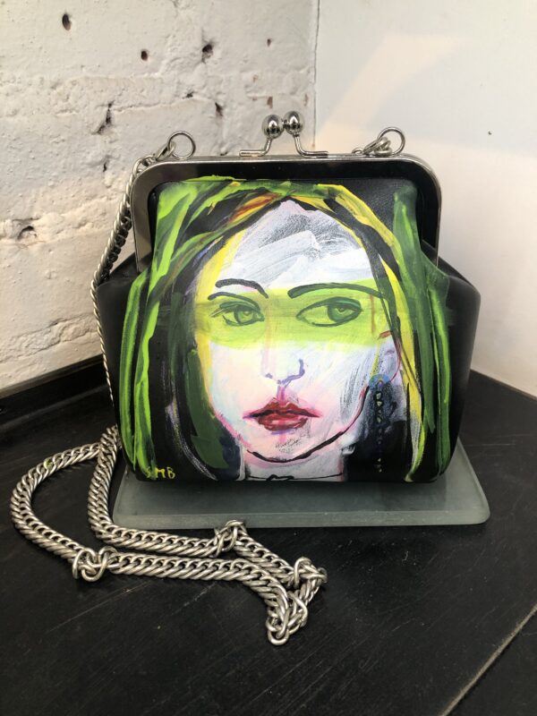 Graffiti mini bag green eyes