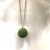 silver and aventurine gemstone