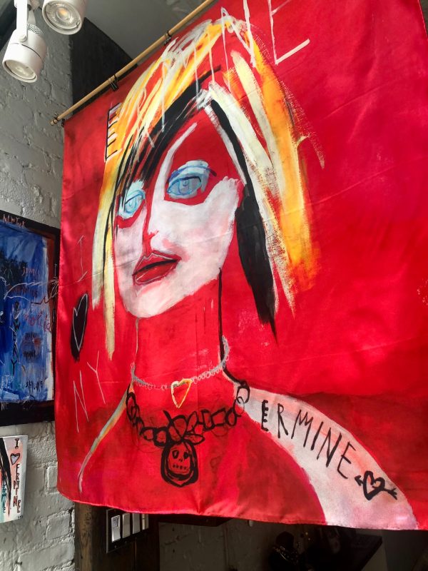 Scarf Red Ermine - Image 2